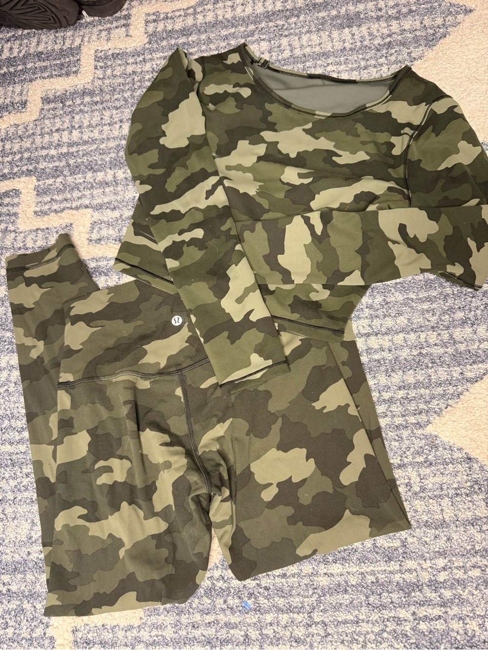 Great Condition Lululemon Camouflage Active Matching Set